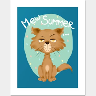 Summer Cat Style Posters and Art